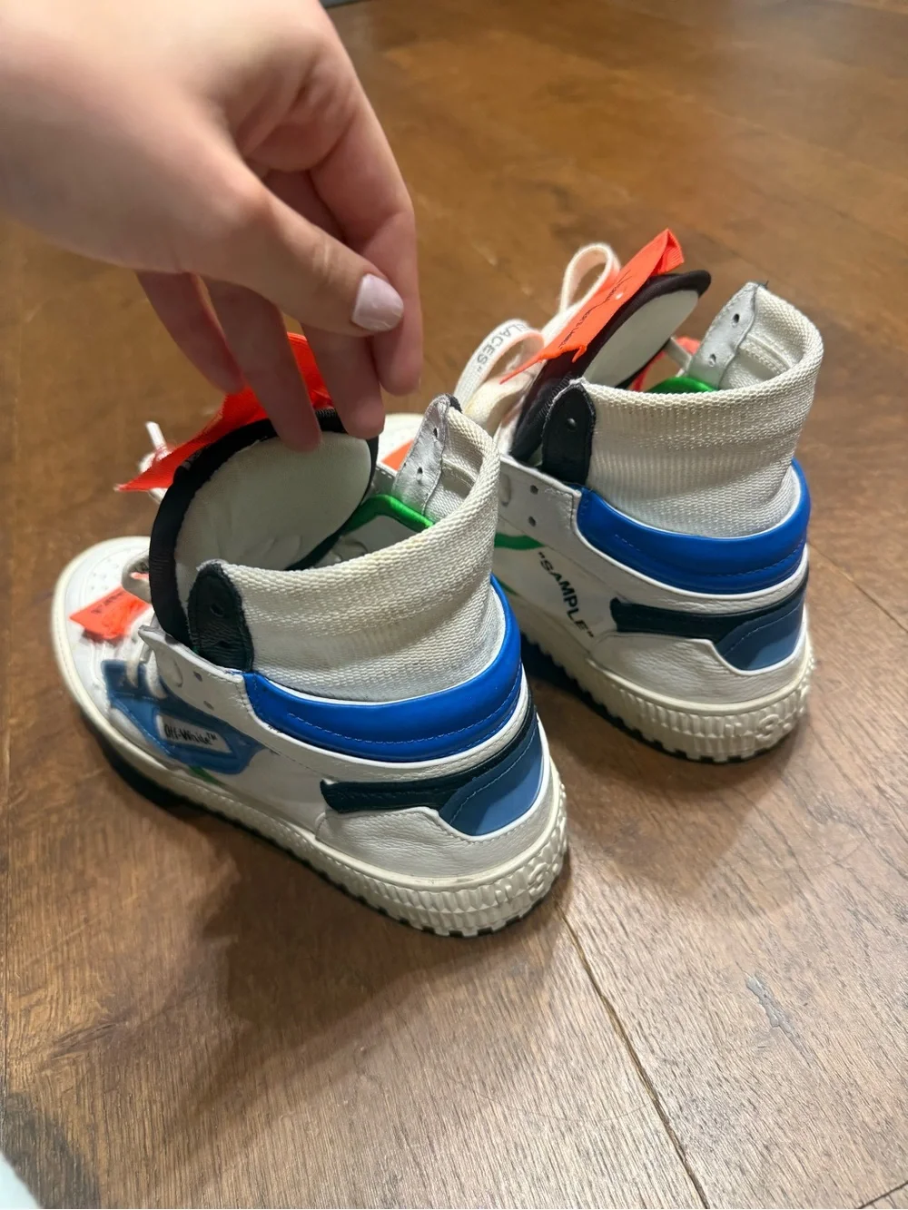 Off white high top sneakers